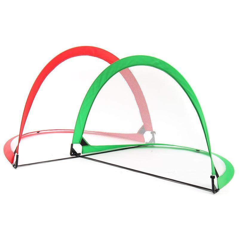 Balls 1PC Portable Soccer Football Goal Net Folding Training Goal Net for Kids Children Indoor Outdoor Play Toy Folding Soccer Goal 230531