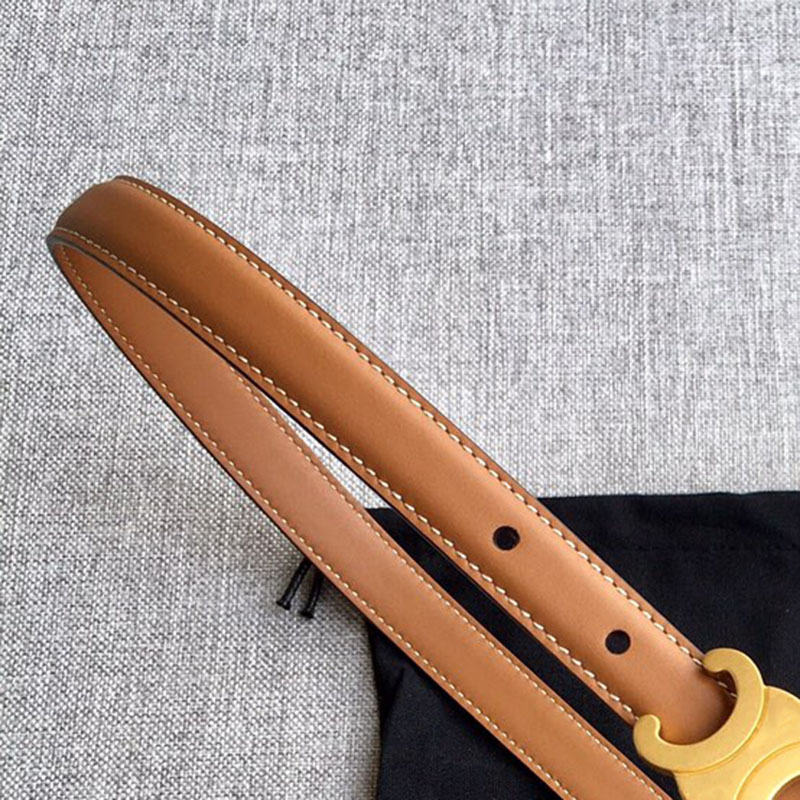 Designer belt Genuine Leather Belts For Womens Casual Waistband Gold Silver solid Buckle width 1.3cm 1.8cm 2.5cm thin belt with box accept customized wholesale