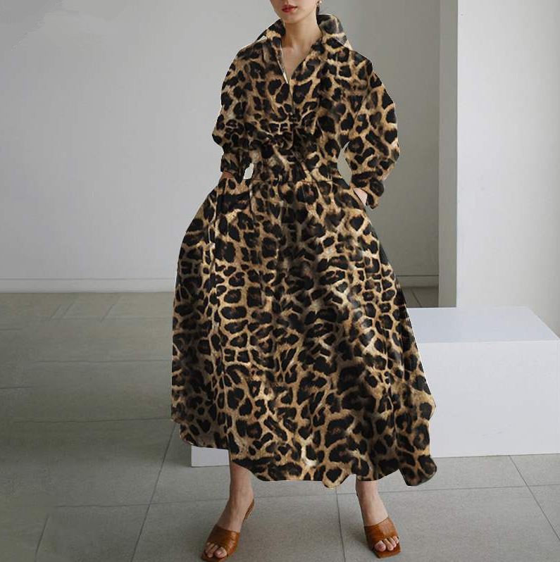 designer dresses for women Basic Casual Dresses S-5XL Korean Fashion Long Sleeve Shirt Dress Chic Turndown Neck Ruched Maxi Dress Women Autumn Winter 
