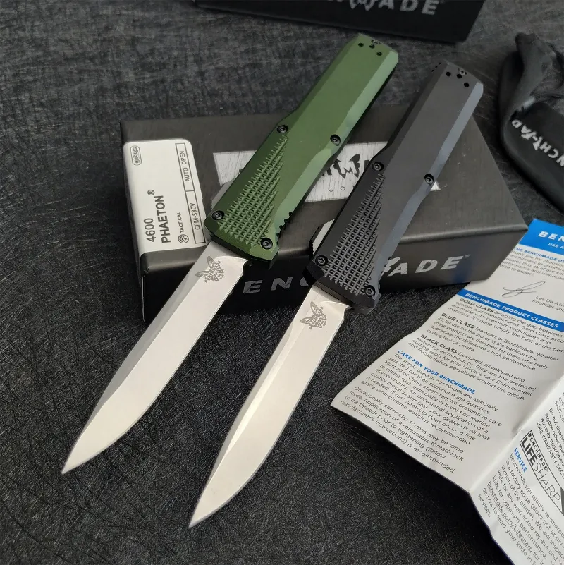 Benchmade 4600 AUTO Knife Double Action Automatic Knife 6061-T6 Aluminum Handle S30v Blade Tactical Hunting Camping Knives EDC Tool BM 3300 3200 9070 4170 9400
Benchmade 4600 AUTO Knife Double Action Automatic Knife 6061-T6 Aluminum Handle S30v Blade Tactical Hunting Camping Knives EDC Tool BM 3300 3200 9070 4170 9400