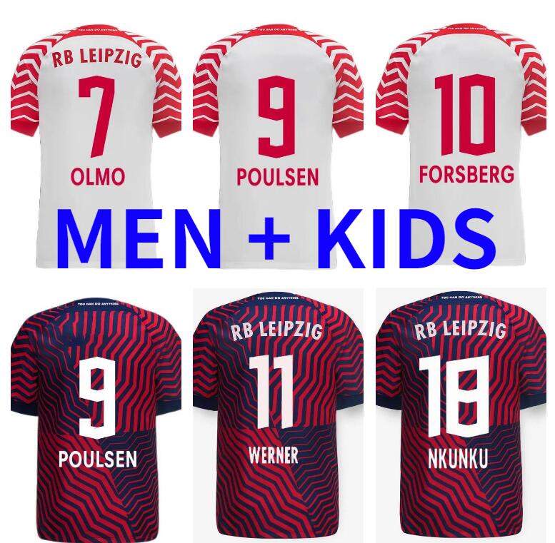 23 24 RB NKUNKU Leipzigs SILVA Soccer Jerseys 2023 2024 RBL football Shirts HAIDARA OLMO SZOBOSZLAI Poulsen Klostermann FORSBERG LAIMER men kids Kits Leipziges
23 24 RB NKUNKU Leipzigs SILVA Soccer Jerseys 2023 2024 RBL football Shirts HAIDARA OLMO SZOBOSZLAI Poulsen Klostermann FORSBERG LAIMER men kids Kits Leipziges