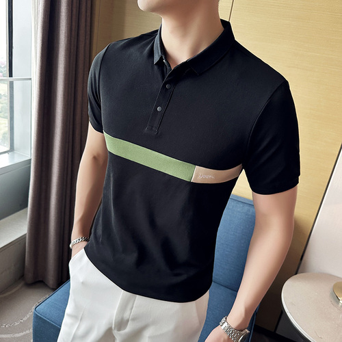 Polos Summer Men Polo Shirts with Short Sleeve Knitwear Turn Down Collar Casual Knit Solid Top Fashion Tees Shirt Male ClothingDTB6, Black
Polos Summer Men Polo Shirts with Short Sleeve Knitwear Turn Down Collar Casual Knit Solid Top Fashion Tees Shirt Male ClothingDTB6, Black