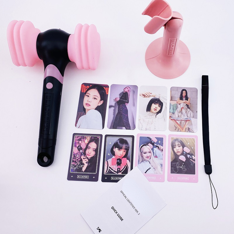 LED SwordsGuns Black Pink Light Stick Korea Kpop Ver 2 Lightstick Bluetooth Luminous Rod Concert Lamp Hiphop Flash Aid Fans Gift 230531