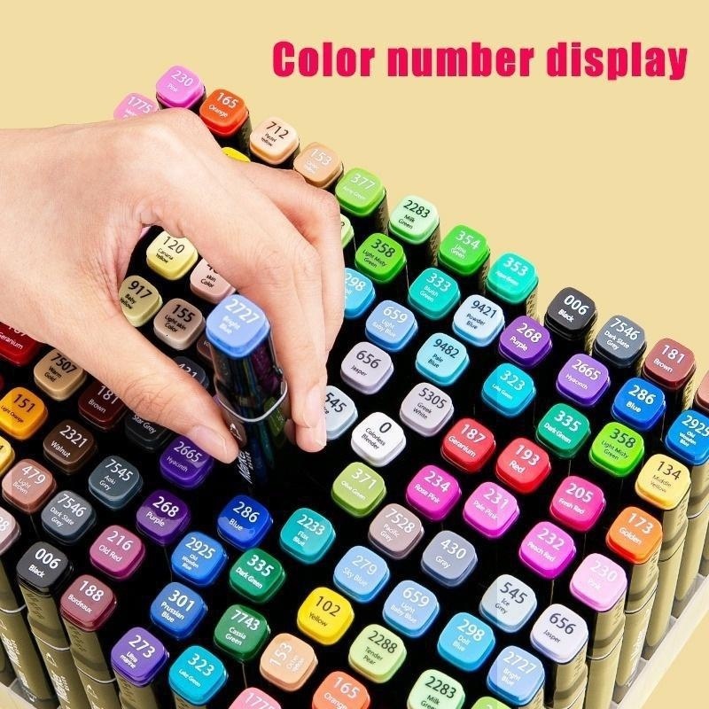 Painting Pens 18 24 30 40 60 80 120 Colors Single Art Markers Brush Pen Sketch Alcohol Based Dual Head Manga Drawing Supplies 230601
