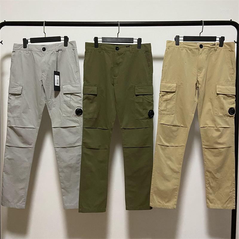 Men's Pants Pants Cp Cotton Trousers Casual Version Slim Sports Tide Brand Pocket Solid Color Youth z250226