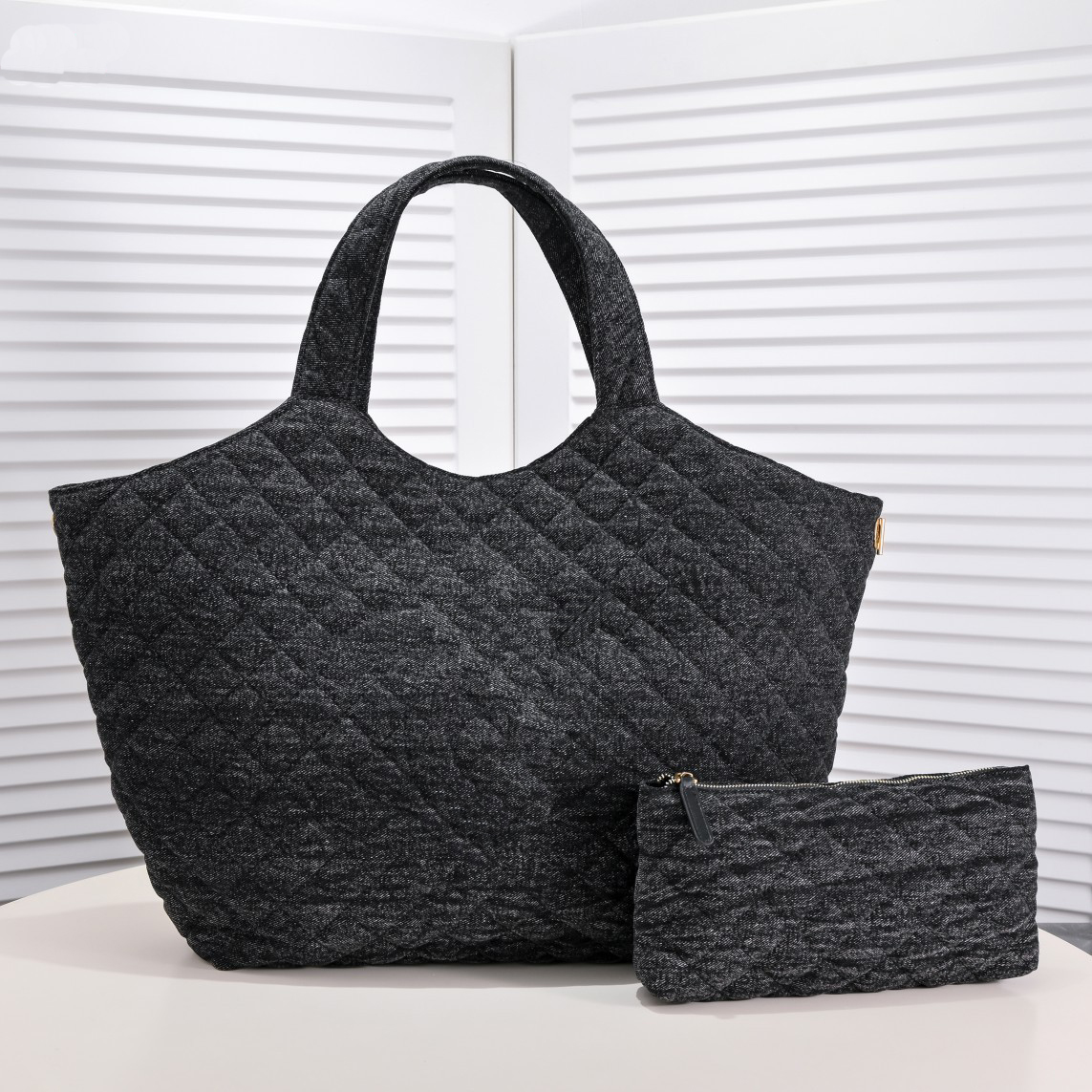 Luxury designer totes High quality leather ICARE fashion classic handbags for women purse with pouch wallet woman shopping shoulder bag, Black
Luxury designer totes High quality leather ICARE fashion classic handbags for women purse with pouch wallet woman shopping shoulder bag, Black