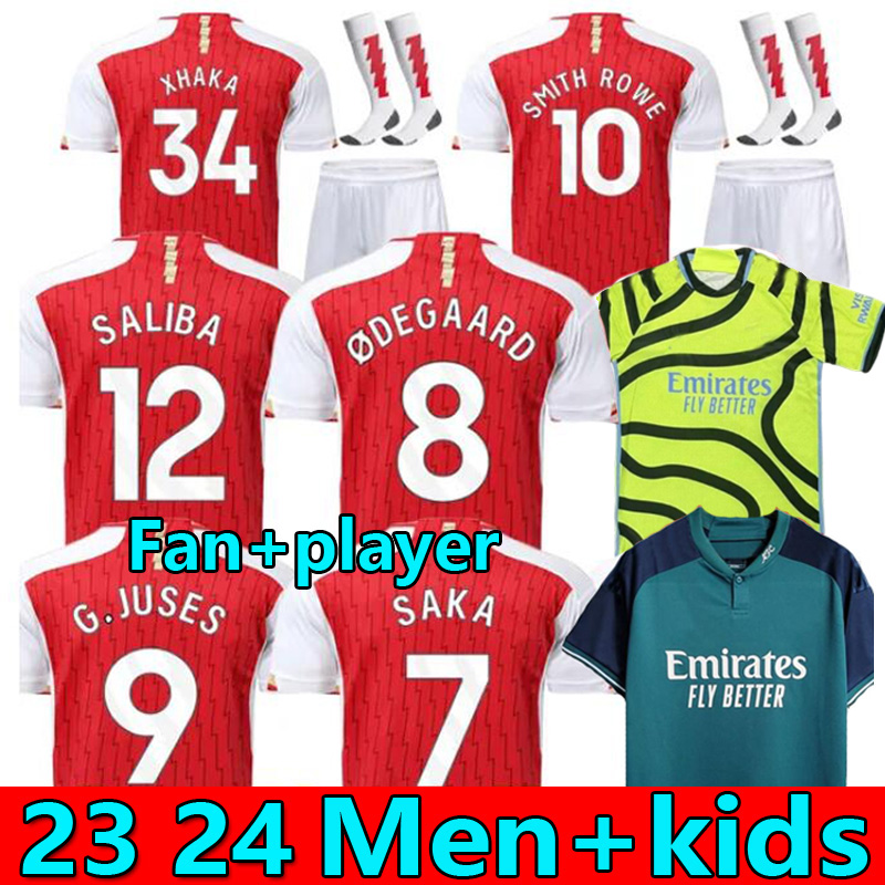 S-4XL Fan player G.JESUS SAKA soccer jersey SMITH ROWE home away 23 24 gunners ODEGAARD SMITH THOMAS PEPE TIERNEY HENRY WILLIAN 2023 2024 KIDS KIT football shirt uniform, 23-24 home player
S-4XL Fan player G.JESUS SAKA soccer jersey SMITH ROWE home away 23 24 gunners ODEGAARD SMITH THOMAS PEPE TIERNEY HENRY WILLIAN 2023 2024 KIDS KIT football shirt uniform, 23-24 home player
