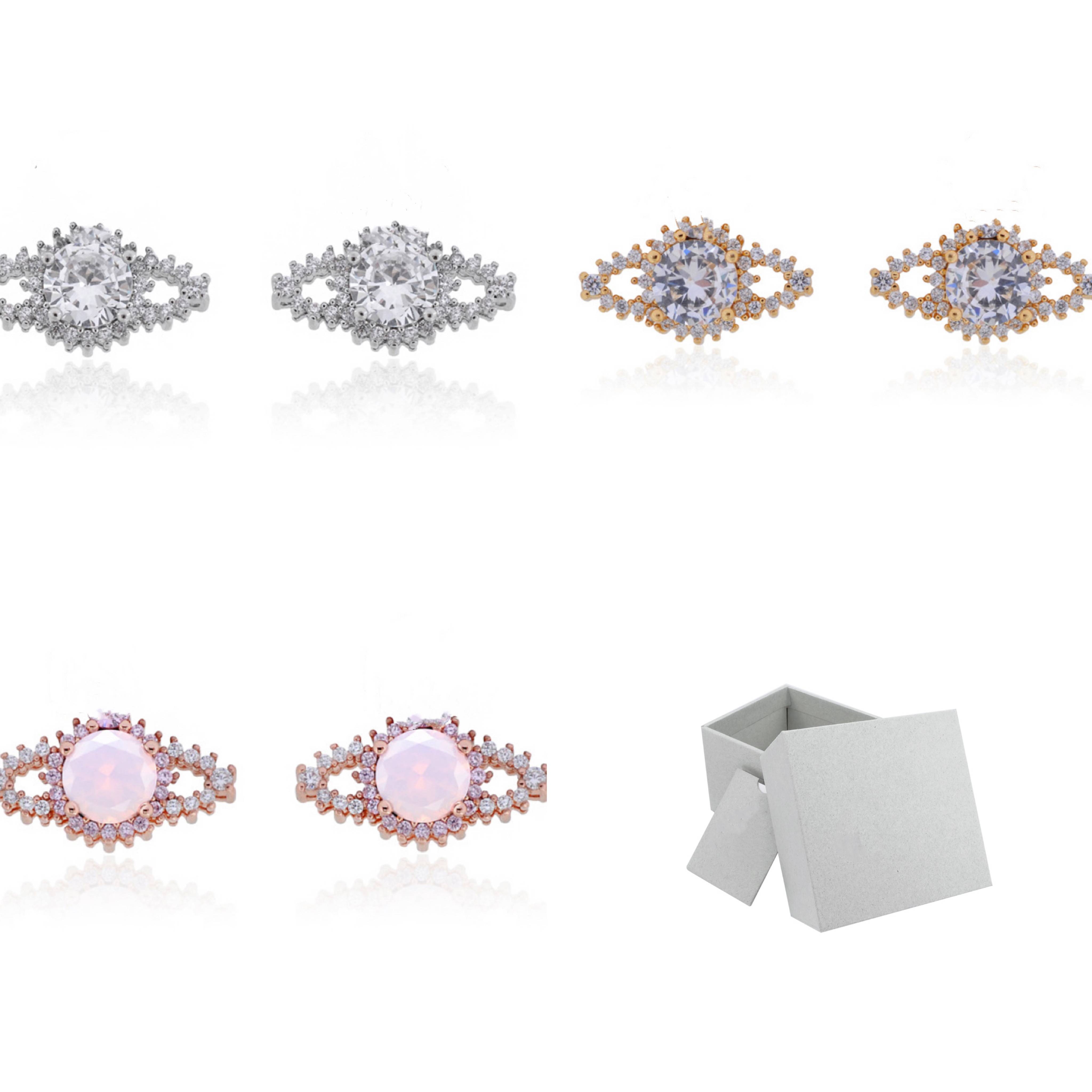 New Fashion Saturn earrings Diamond Earrings Giant Flashes Gorgeous Fashion Lace Large Zircon Light Luxury Women lady designer Earrings