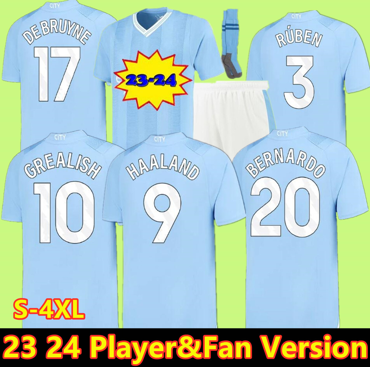HAALAND soccer jersey 22 23 24 DE BRUYNE MANS CITIES GREALISH MAHREZ FODEN 2023 Special football shirt men kids kit sets ALVAREZ uniforms 116, Green
HAALAND soccer jersey 22 23 24 DE BRUYNE MANS CITIES GREALISH MAHREZ FODEN 2023 Special football shirt men kids kit sets ALVAREZ uniforms 116, Green