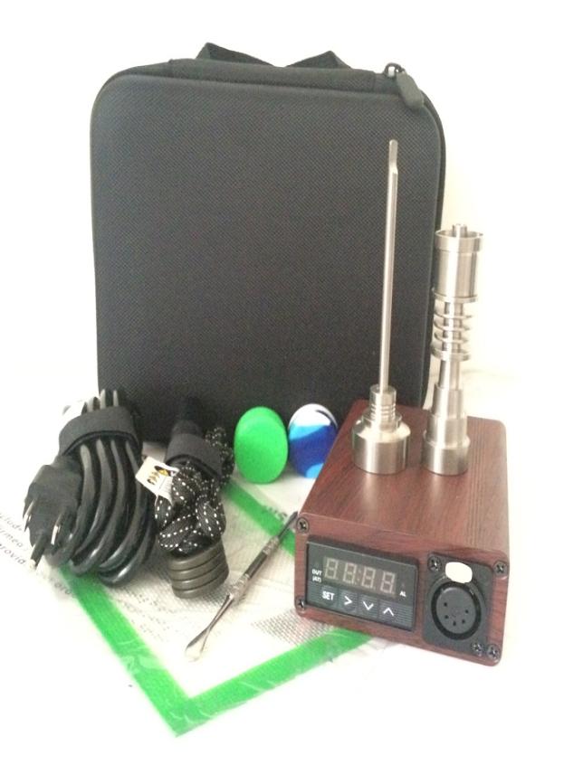 quartz Enail kit electric dab nail portable dabber rig Titanium E Nail dabbing wax vaporizer PID digital box for glass water bong6434885
quartz Enail kit electric dab nail portable dabber rig Titanium E Nail dabbing wax vaporizer PID digital box for glass water bong6434885