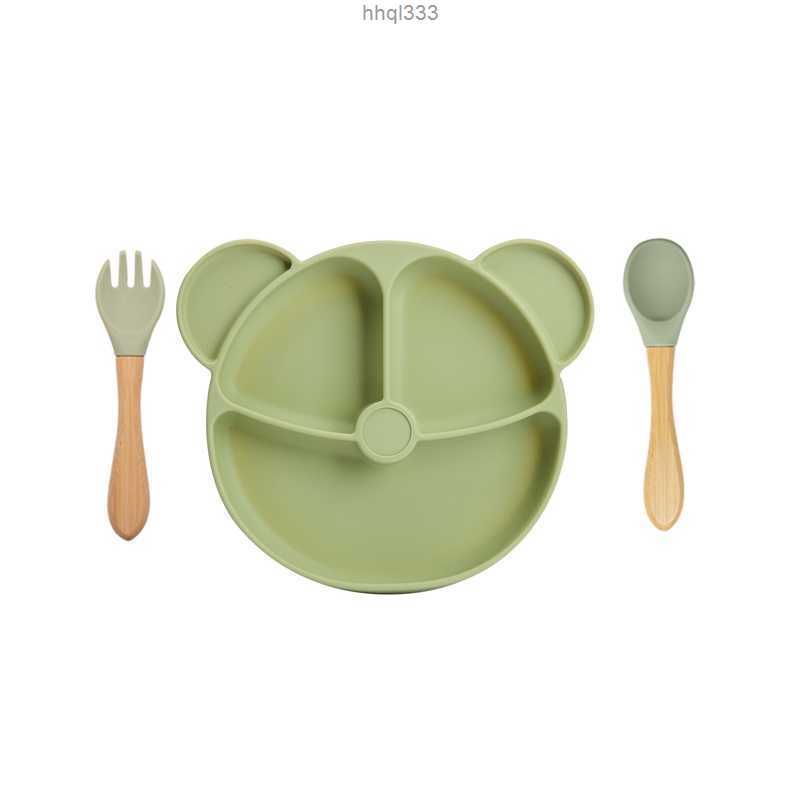 

Mvuw 42fs Cups Dishes Utensils Baby Feeding Set Bpa Free Baby Silicone Tableware Waterproof Solid Color Dinner Plate Sucker Bowl and Spoon Fork for Children Aa230413