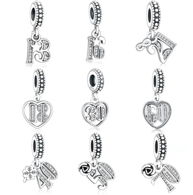 Alphabet Numbers 13 16 18 21 30 40 50 60 70 Bead Authentic 925 Silver Fit Original Pandora Charm Bracelet Making Berloque23659216078924
Alphabet Numbers 13 16 18 21 30 40 50 60 70 Bead Authentic 925 Silver Fit Original Pandora Charm Bracelet Making Berloque23659216078924