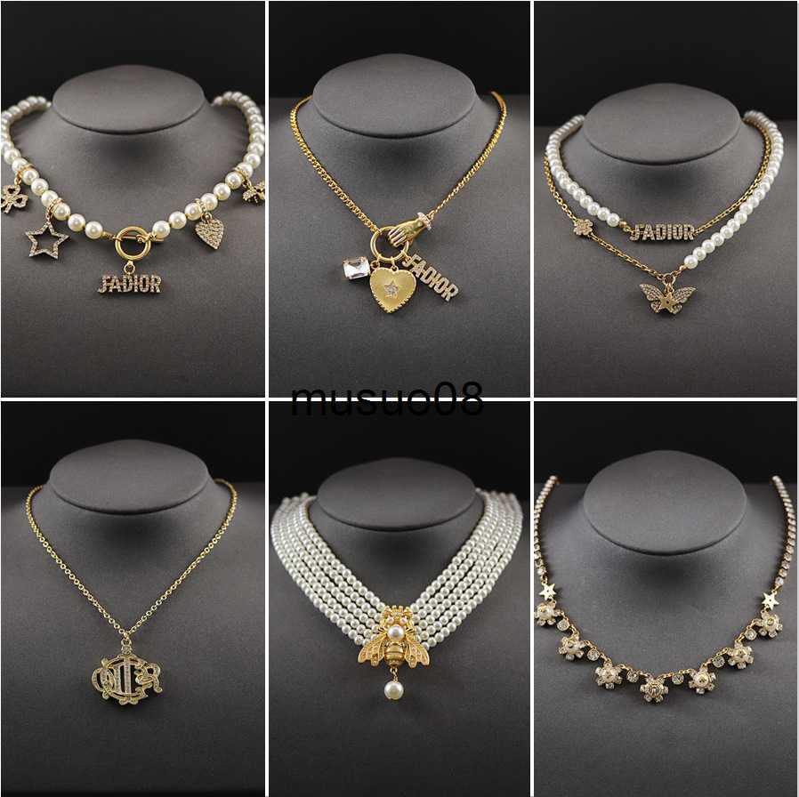 Pendant Necklaces Best Selling D Letter Choker Necklace Women Jewelry Free Shipping Ladies Necklace Factory Wholesale J230601