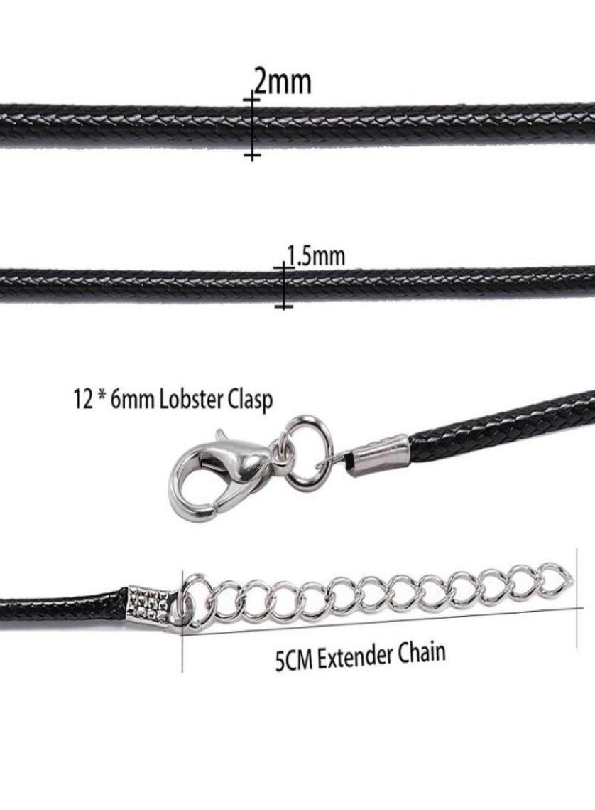 10 Pcslot Dia 152mm Real Leather Cord Necklace With Clasp Adjustable Braided Rope For Jewelry Making Diy Necklace wmtBEv3461280
10 Pcslot Dia 152mm Real Leather Cord Necklace With Clasp Adjustable Braided Rope For Jewelry Making Diy Necklace wmtBEv3461280