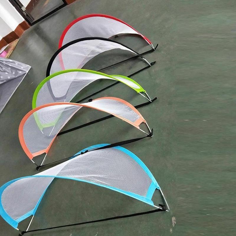 Balls 1PC Portable Soccer Football Goal Net Folding Training Goal Net for Kids Children Indoor Outdoor Play Toy Folding Soccer Goal 230531