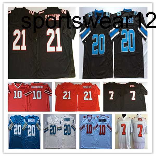 Men College Retired Retro American Football Jerseys 7 Michael Vick 4 Brett Favre 21 Deion Sanders 20 Barry 10 Steve Bartkowski Red Black White Stitched, As pic
Men College Retired Retro American Football Jerseys 7 Michael Vick 4 Brett Favre 21 Deion Sanders 20 Barry 10 Steve Bartkowski Red Black White Stitched, As pic