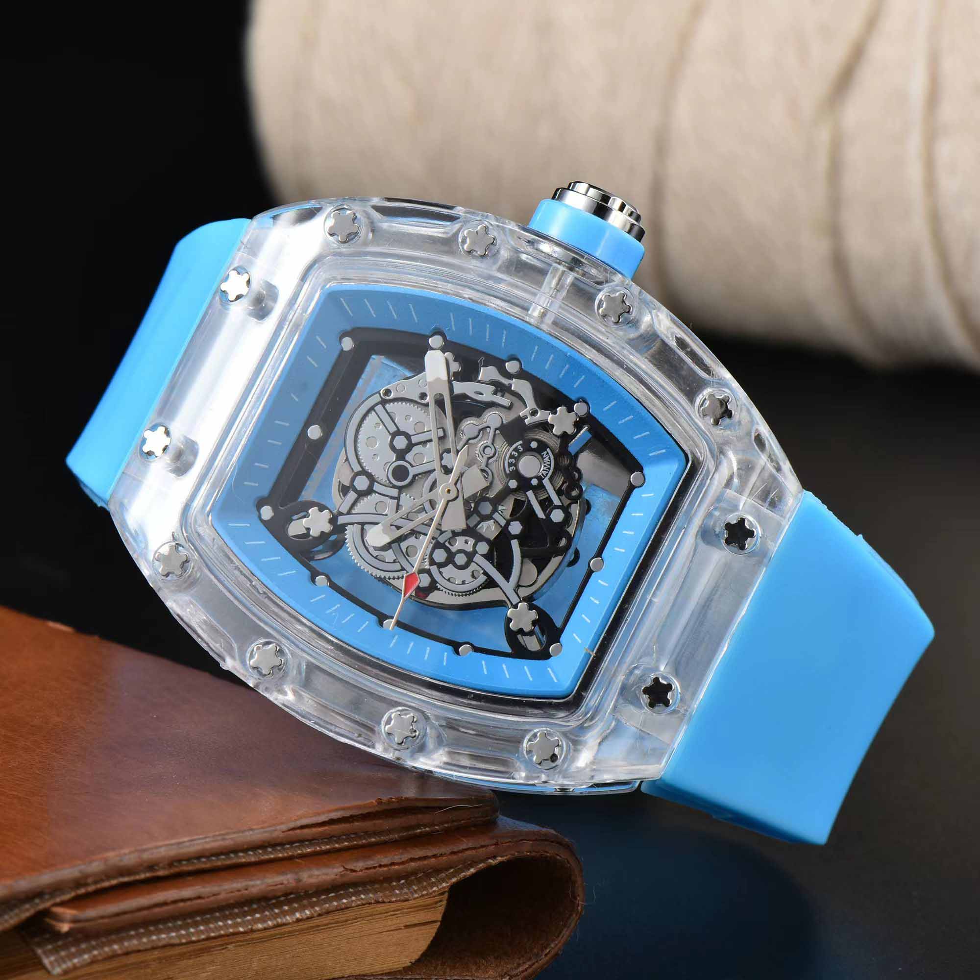 luxury men's watch sapphire mirror top designer high quality datejust 47mm quartz watch luminous rubber strap waterproof sport montre luxe watches, W000000000003
luxury men's watch sapphire mirror top designer high quality datejust 47mm quartz watch luminous rubber strap waterproof sport montre luxe watches, W000000000003