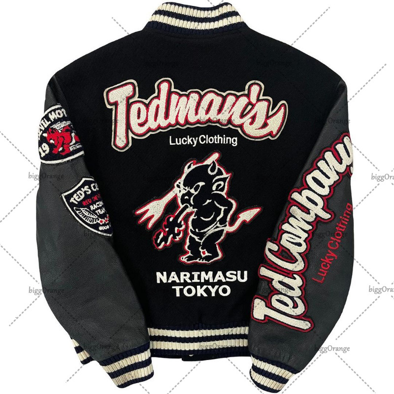 Men's Jackets 2023 American Devil Embroidered Jacket High Street Hip Hop Anime Baseball Uniform Retro Harajuku Goth Oversized Men 230531