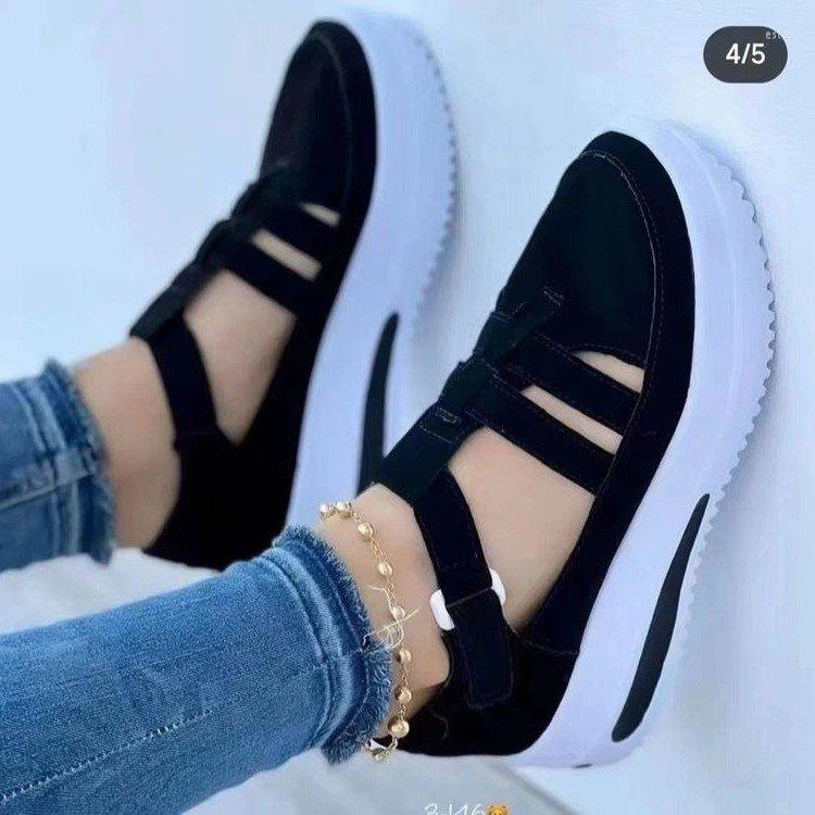 Sandals 2023 Women's Sneakers Platform Casual All-match Breathable Sports Design Shoes Wedge Fashion Women, Black
Sandals 2023 Women's Sneakers Platform Casual All-match Breathable Sports Design Shoes Wedge Fashion Women, Black