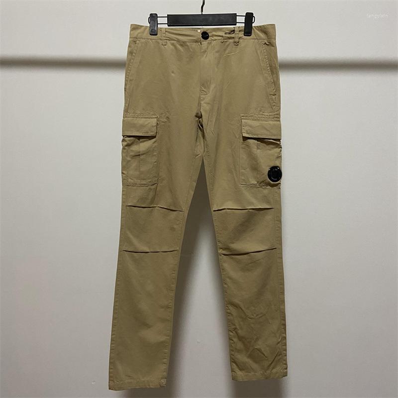 Men's Pants Pants Cp Cotton Trousers Casual Version Slim Sports Tide Brand Pocket Solid Color Youth z250226