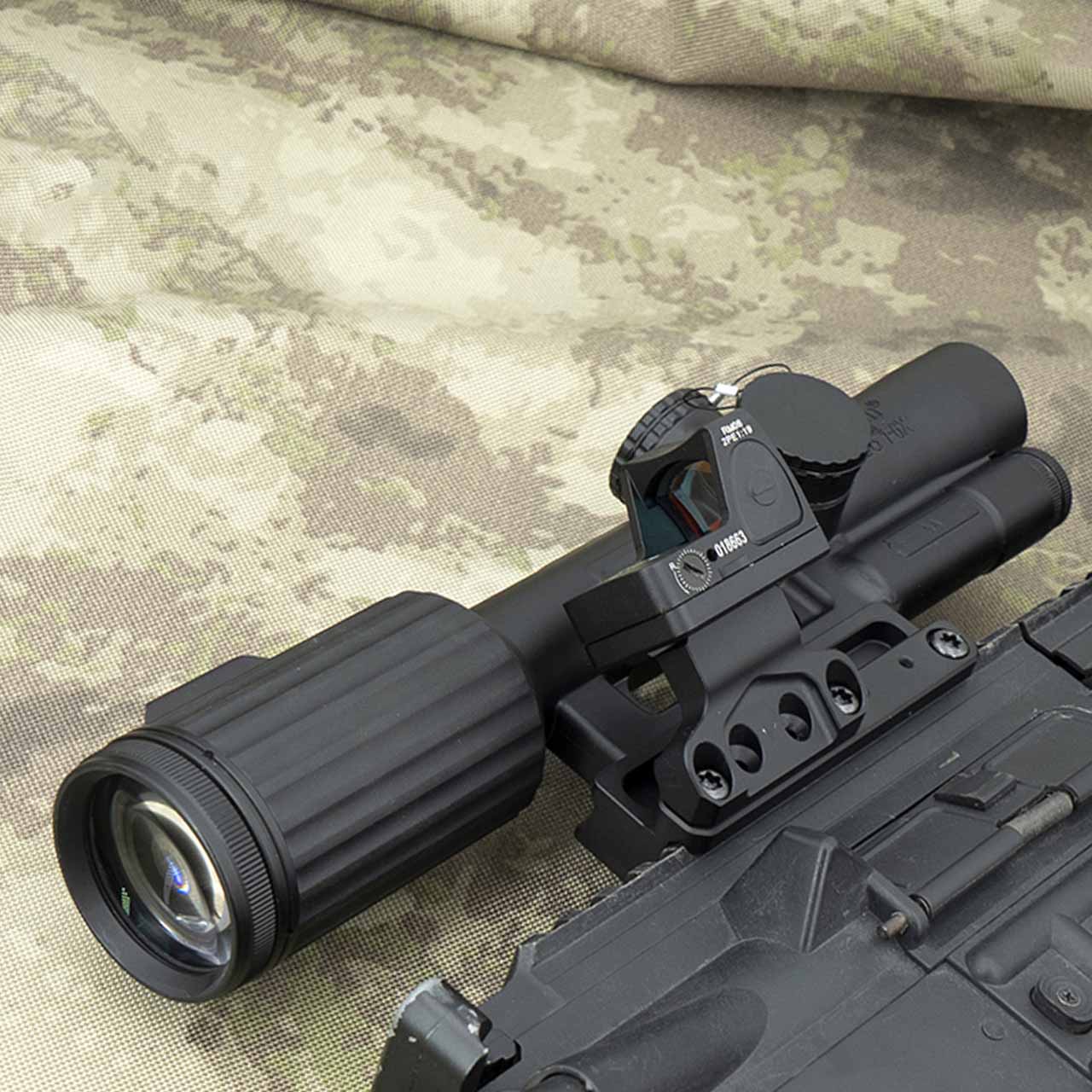 Tactical V-COG 1-6x24 LPVO Rifle Scope Red Segmented Circle Crosshair Riflescope Combines Original Markings .223 .308 Caliber