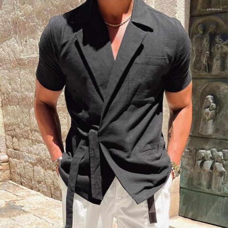 Men's Casual Shirts Vintage Tie-up Belt Cotton Linen Shirt Mens Summer Short Sleeve Turn-down Collar Solid Color Tops Men Clothes Fashion, 02 apricot
Men's Casual Shirts Vintage Tie-up Belt Cotton Linen Shirt Mens Summer Short Sleeve Turn-down Collar Solid Color Tops Men Clothes Fashion, 02 apricot