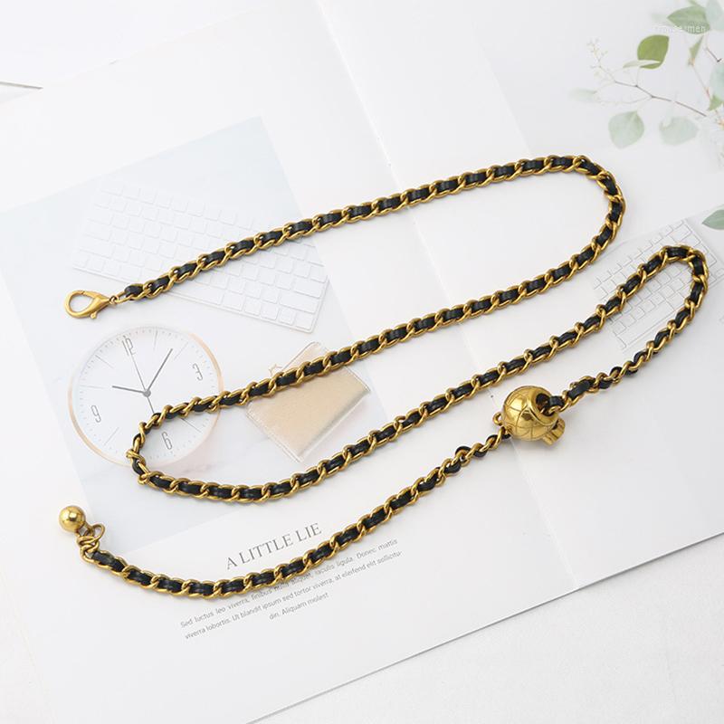 Belts Elegant Pearl Women Chain Belt Fashion Shell Metal Lady Waist Thin Slim Dress Long Waistbands Straps Banquet Wedding, White
Belts Elegant Pearl Women Chain Belt Fashion Shell Metal Lady Waist Thin Slim Dress Long Waistbands Straps Banquet Wedding, White