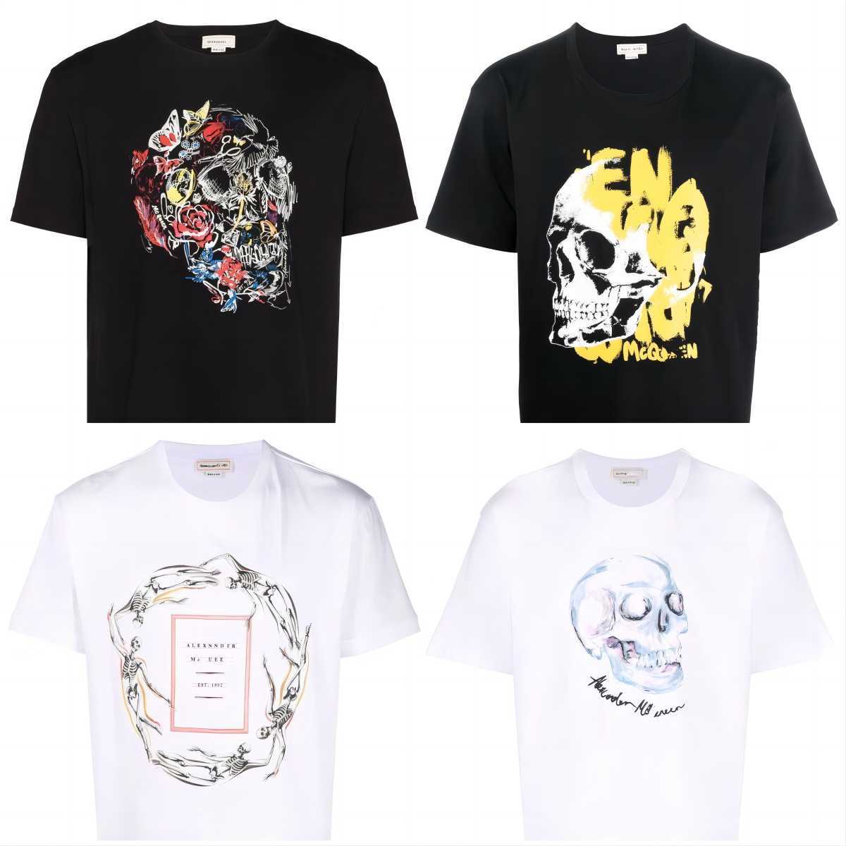 Mens t shirts Letter Print T Shirts luxury Fashion Designer Summer High Quality Top Alexanders Mcqueen White and black human skeleton Short Sleeve ok2, 28
Mens t shirts Letter Print T Shirts luxury Fashion Designer Summer High Quality Top Alexanders Mcqueen White and black human skeleton Short Sleeve ok2, 28