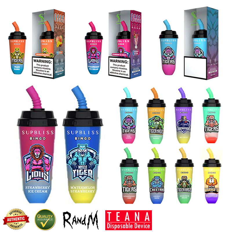 Authentic Supbliss Bingo 8000 Puffs E Cigarette 2% 3% 5% Rechargeable Battery RandM Milk Tea Cup 8K Disposable Vapes Mesh Coil 16ml Pods Carts
Authentic Supbliss Bingo 8000 Puffs E Cigarette 2% 3% 5% Rechargeable Battery RandM Milk Tea Cup 8K Disposable Vapes Mesh Coil 16ml Pods Carts