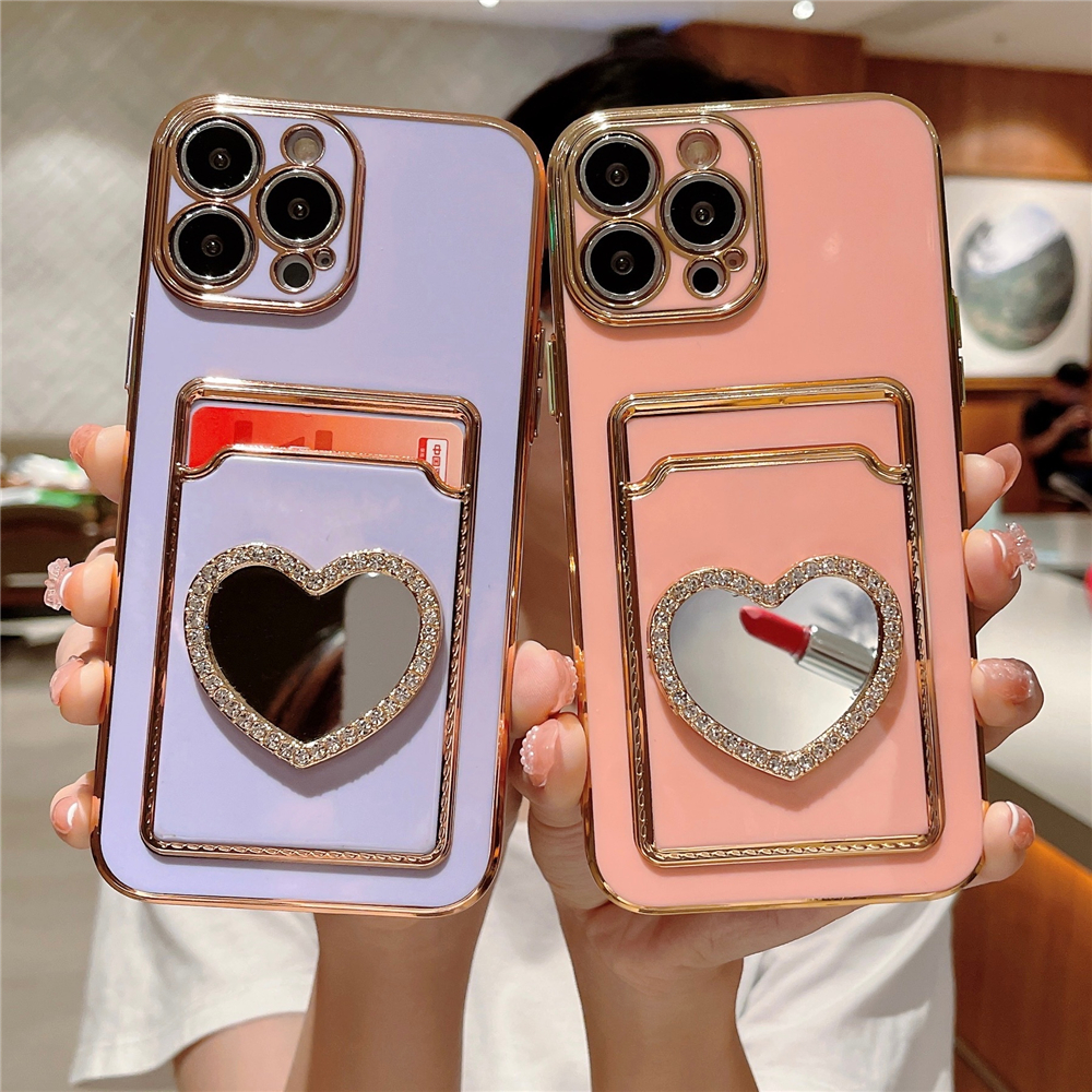 Luxury Glitter Diamond Makeup Mirror Plating Card Holder Case For iPhone 11 12 13 14 Pro Max XR X XS 7 8 Plus SE Wallet Cover
Luxury Glitter Diamond Makeup Mirror Plating Card Holder Case For iPhone 11 12 13 14 Pro Max XR X XS 7 8 Plus SE Wallet Cover