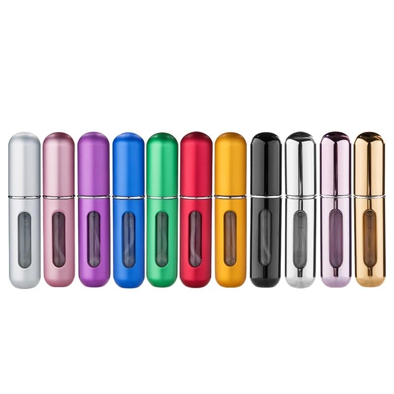 5ml Portable Mini Refillable Perfume Bottle With Spray Scent Pump Empty Cosmetic Containers Atomizer Bottle For Travel Tools