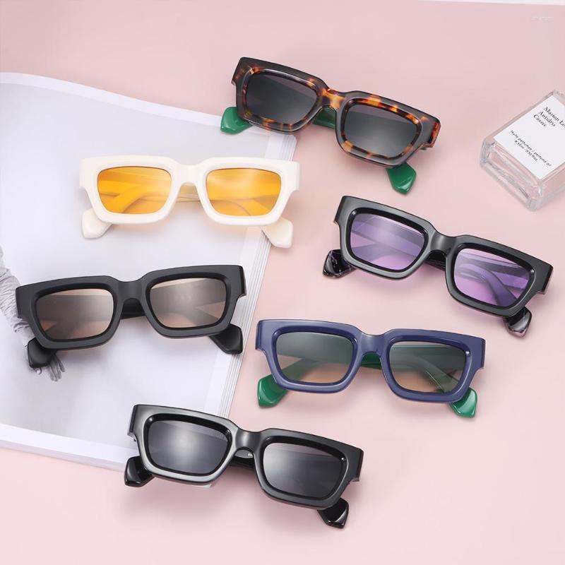 Sunglasses 1PC Thick Frame Rectangle Trendy Retro Small Square Sun Glasses Y2K Shades UV400 Protection Outdoor Driving Eyewear
Sunglasses 1PC Thick Frame Rectangle Trendy Retro Small Square Sun Glasses Y2K Shades UV400 Protection Outdoor Driving Eyewear