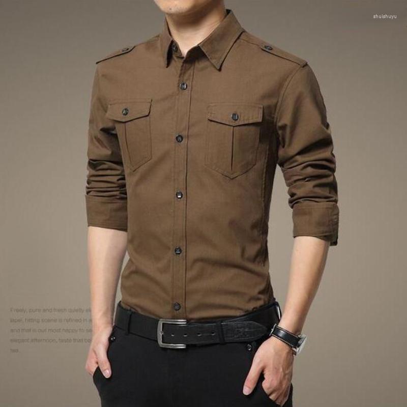 Men's Casual Shirts Men's Cotton Shirt Tooling Military Uniform Non-iron Long Sleeves Short Sleeve Spring And Fall Leisure Outdoor, A-dark blue
Men's Casual Shirts Men's Cotton Shirt Tooling Military Uniform Non-iron Long Sleeves Short Sleeve Spring And Fall Leisure Outdoor, A-dark blue