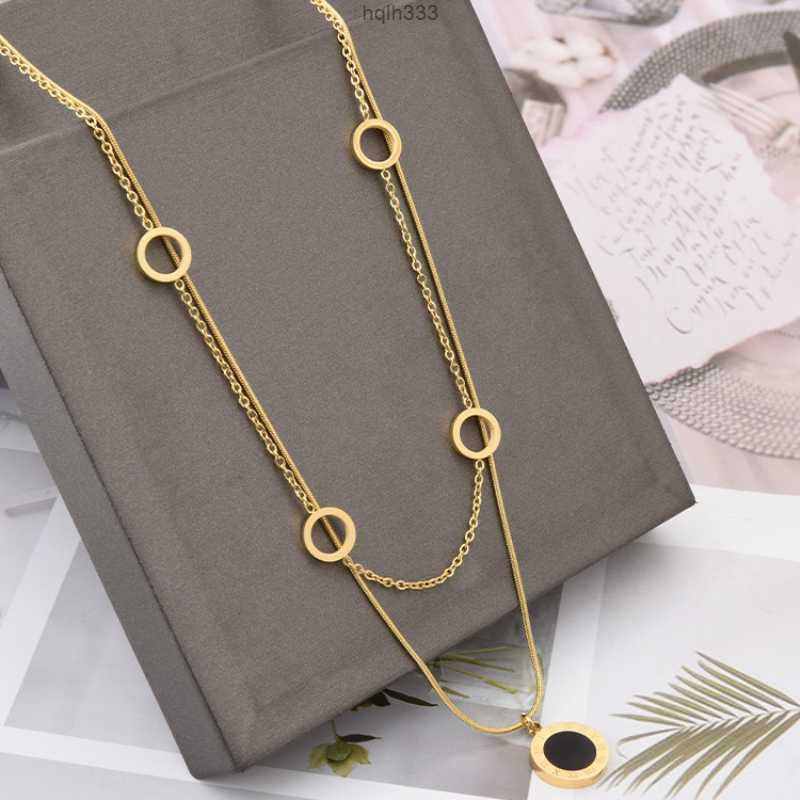 Pendant Necklaces Double Layered Clover Pendant Necklace 18k Gold Stainless Steel Necklaces Jewelry for Women Giftwchlr7rx
Pendant Necklaces Double Layered Clover Pendant Necklace 18k Gold Stainless Steel Necklaces Jewelry for Women Giftwchlr7rx