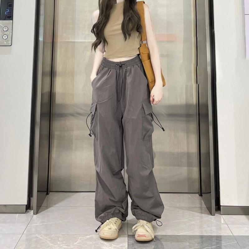 Women' Pants Sportwear Cargo Women Baggy Trousers 2023 Spring Fall Streetwear Oversize Vintage Casual Loose Sweatpants Woman A390, Grey 099
Women' Pants Sportwear Cargo Women Baggy Trousers 2023 Spring Fall Streetwear Oversize Vintage Casual Loose Sweatpants Woman A390, Grey 099