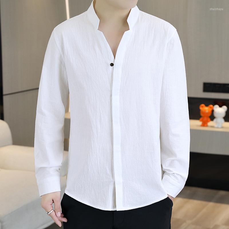 Men's Casual Shirts 2023 Men's Cotton Linen Blouse Shirt Loose Tops Long Sleeve Spring Handsome Male 4XL 5XL 6XL, Blue
Men's Casual Shirts 2023 Men's Cotton Linen Blouse Shirt Loose Tops Long Sleeve Spring Handsome Male 4XL 5XL 6XL, Blue