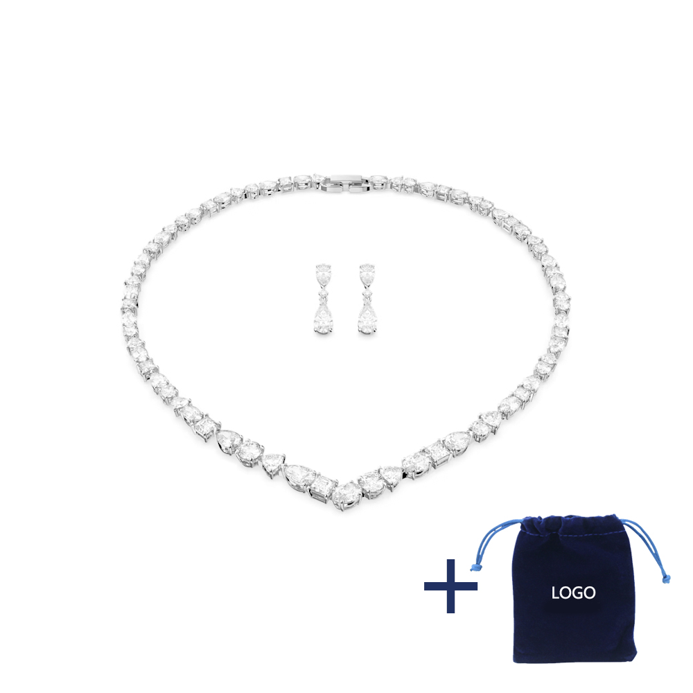 SWA 2023 Austrian Crystal Sunny Deluxe Ring Necklace Jewelry Shop Set, Suitable for Women, Presented New Boxes
SWA 2023 Austrian Crystal Sunny Deluxe Ring Necklace Jewelry Shop Set, Suitable for Women, Presented New Boxes