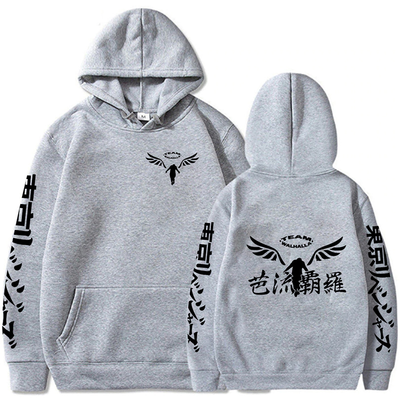 Men's Hoodies Sweatshirts Gambar Valhalla Tokyo Revengers Anime Cosplay Pullover Casual Graphic Printed Hoodie Cozy Tops 230602