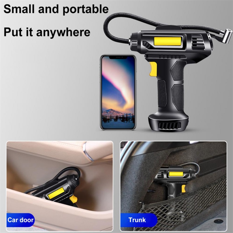 Car Air Compressor Portable Electric Car Tire Inflator Pump Wireless Electric Air Pump Car Bike Motorcycle Pump tire inflator