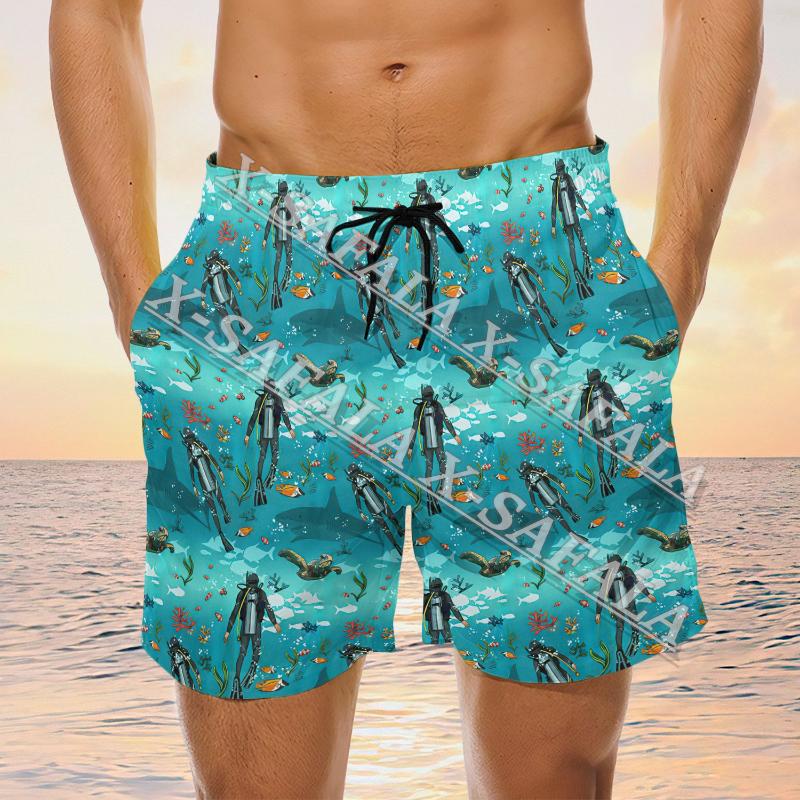 Men' Shorts Scuba Diving Seabed Lover Aquanaut Swimming Summer Beach Holiday Men' Pants Sports Half Pants-3, Yv397
Men' Shorts Scuba Diving Seabed Lover Aquanaut Swimming Summer Beach Holiday Men' Pants Sports Half Pants-3, Yv397
