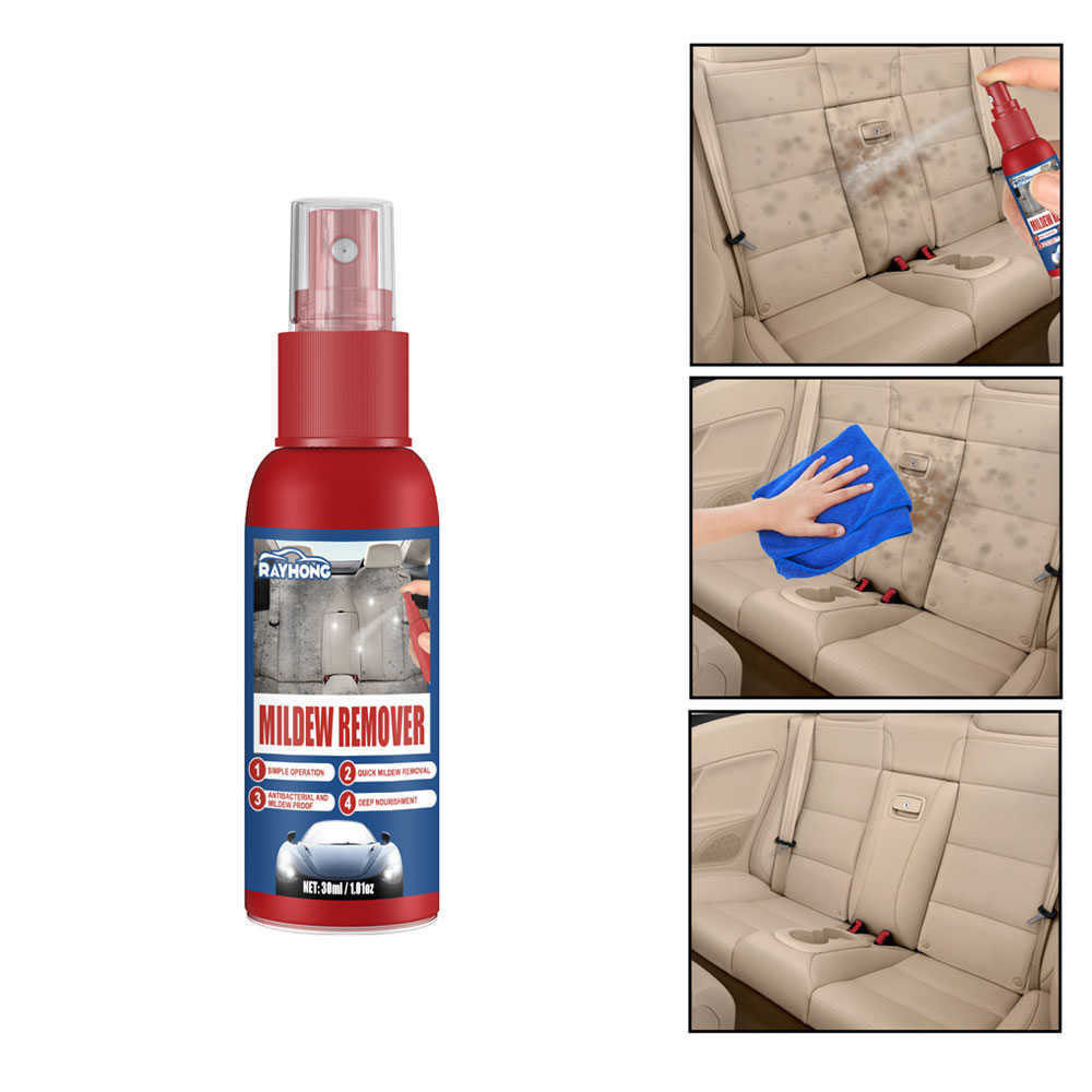 New 30ml Stains Remover Car Mildew Remover Multi-Functional Interior Cleaner Spray for Leather Fabric Car Seat Care Leather Repair