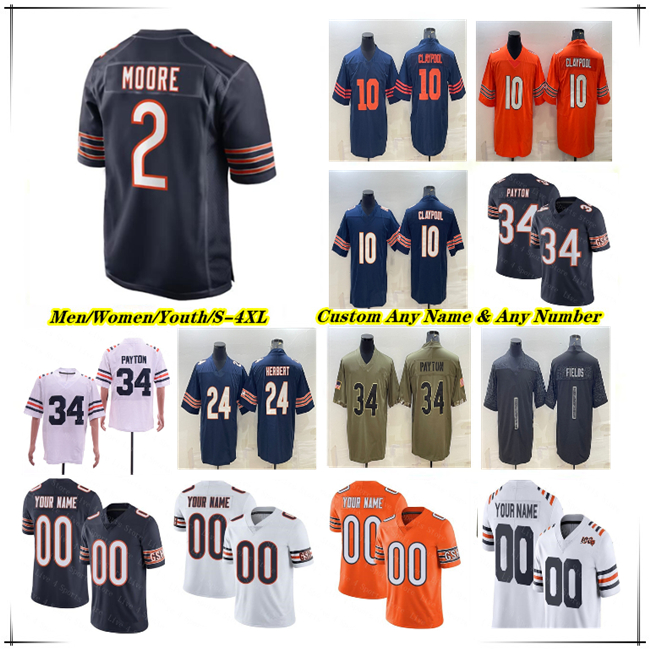 American Football Jersey Justin Fields DJ Moore Chase Claypool Walter Payton Cole Kmet Darnell Mooney Khalil Herbert Eddie Jackson Jaquan Brisker Darnell Wright 4X, Women navy
American Football Jersey Justin Fields DJ Moore Chase Claypool Walter Payton Cole Kmet Darnell Mooney Khalil Herbert Eddie Jackson Jaquan Brisker Darnell Wright 4X, Women navy