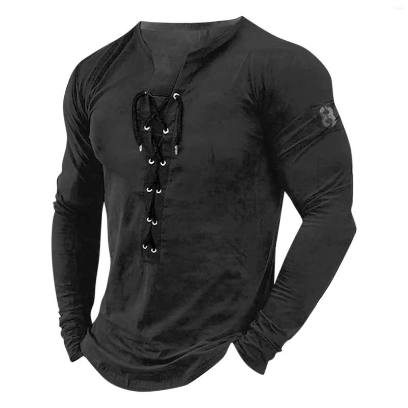 Men' T Shirts 2023 Men' V-neck Shirt T-shirt Fashion Vintage Thin Long Sleeve Top Men Casual Breathable Viking Front Lace Up Man, Brown
Men' T Shirts 2023 Men' V-neck Shirt T-shirt Fashion Vintage Thin Long Sleeve Top Men Casual Breathable Viking Front Lace Up Man, Brown
