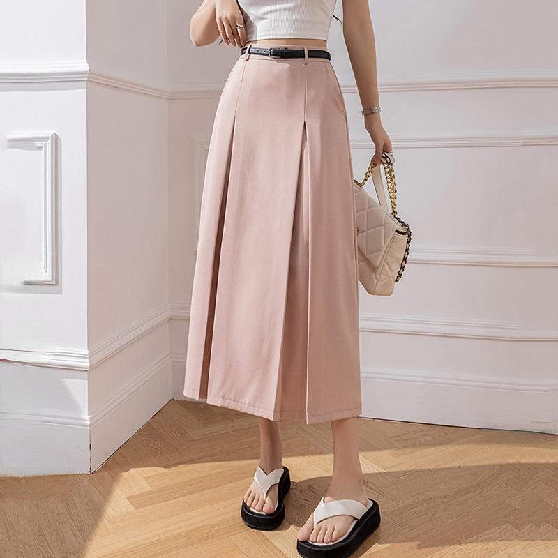 Dresses Korean Fashion High Waist Aline Long Skirts Office Ladies Elegant Suit Skirt 2023 New Spring Summer Midi Skirts with Belt, Pink
Dresses Korean Fashion High Waist Aline Long Skirts Office Ladies Elegant Suit Skirt 2023 New Spring Summer Midi Skirts with Belt, Pink