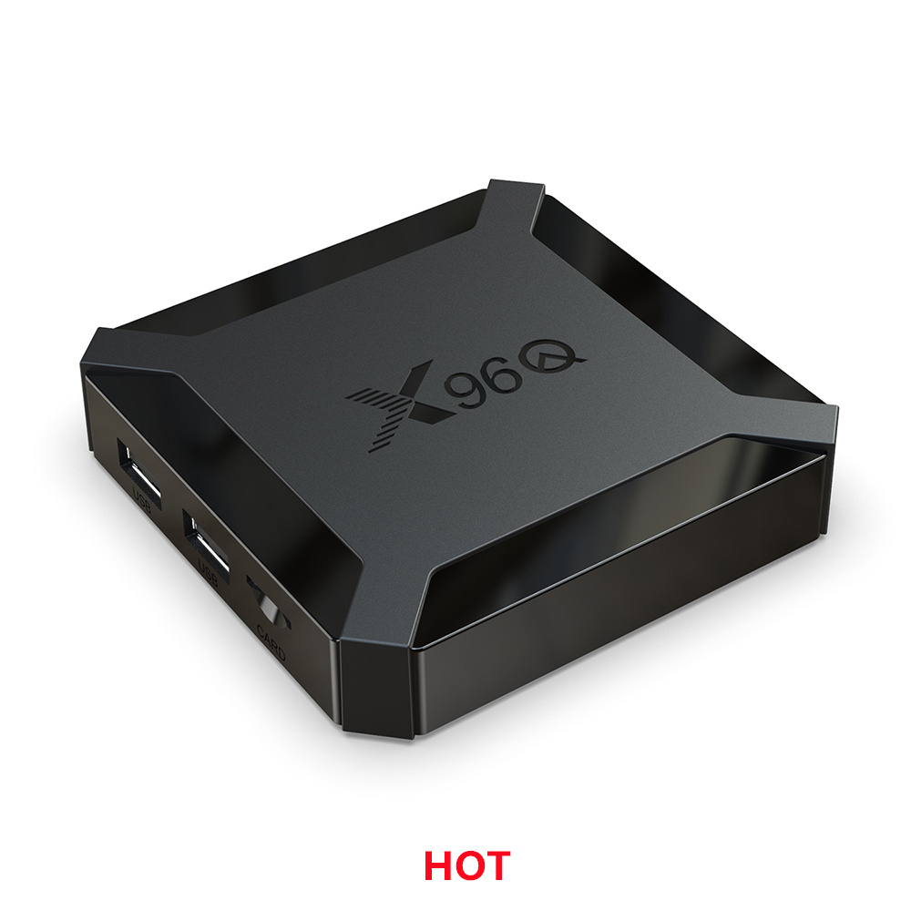 X96Q Android 10.0 X96 Q Smart TV BOX Allwinner H313 Quad Core 2GB 16GB 2.4GHz WiFi media Mini Set-Top Box