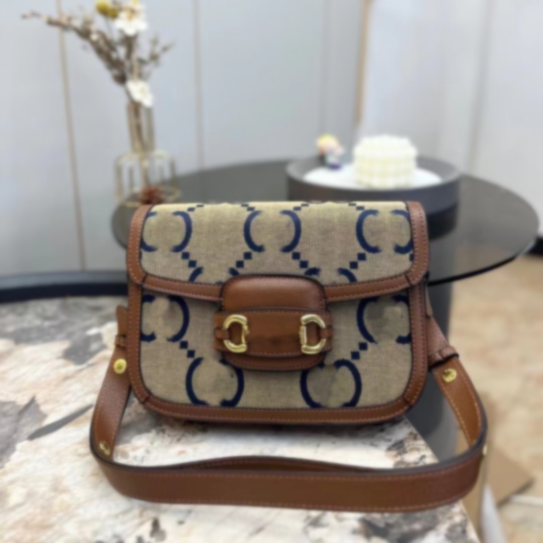 Designer Bag Women Luxury 1955 Vintage Messenger Bags Genuine Leather Handbag Shoulder Bag Blue Letters 2 Gs With Logo Crossbody, Brown
Designer Bag Women Luxury 1955 Vintage Messenger Bags Genuine Leather Handbag Shoulder Bag Blue Letters 2 Gs With Logo Crossbody, Brown