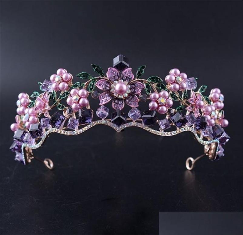 Wedding Hair Jewelry Luxury Baroque Purple Crystal Pearl Bridal Crown Tiara Magnificent Diadem For Bride Headband Acces Otewa3946308
Wedding Hair Jewelry Luxury Baroque Purple Crystal Pearl Bridal Crown Tiara Magnificent Diadem For Bride Headband Acces Otewa3946308