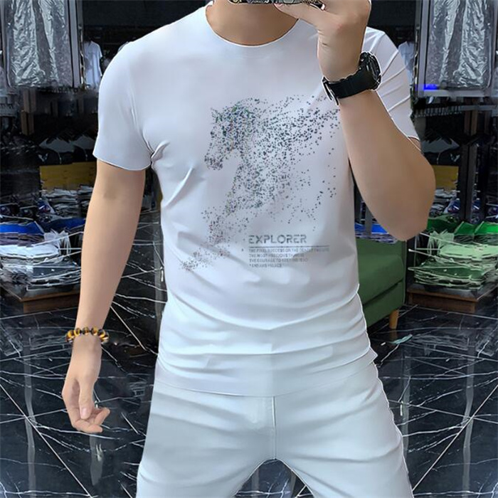 2023 Designer T shirt Summer short Sleeve Hot Diamond Warhorse Tee Men Women Lovers luxury T-shirts Fashion senior Pure cotton high quality Top large size M, Yellow
2023 Designer T shirt Summer short Sleeve Hot Diamond Warhorse Tee Men Women Lovers luxury T-shirts Fashion senior Pure cotton high quality Top large size M, Yellow