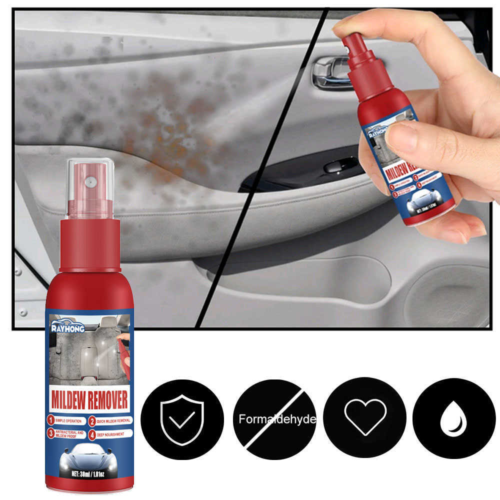 New 30ml Stains Remover Car Mildew Remover Multi-Functional Interior Cleaner Spray for Leather Fabric Car Seat Care Leather Repair