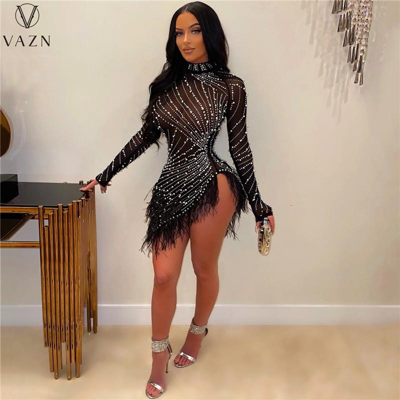 Dresses VAZN 2022 Pure Color Lady Mini Short Dress Fashion New Women Sexy Club Party Style Short Dress Long Sleeve Hot Drilling Dress, Green
Dresses VAZN 2022 Pure Color Lady Mini Short Dress Fashion New Women Sexy Club Party Style Short Dress Long Sleeve Hot Drilling Dress, Green